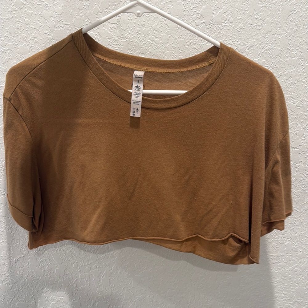 ALO Yoga Brown Cropped Top